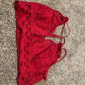 Red Lace Bralette